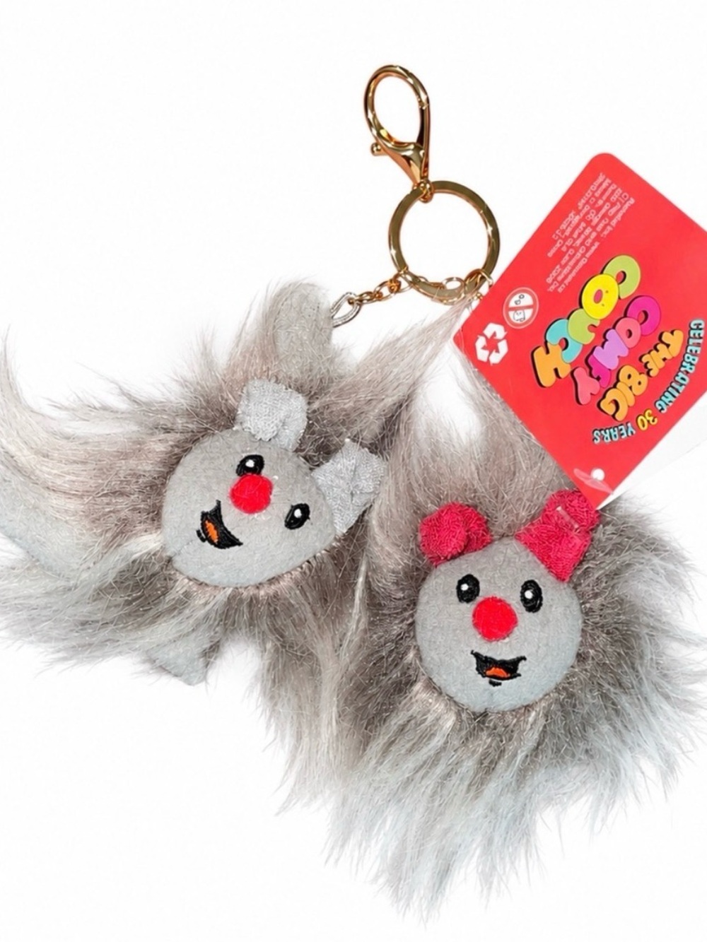 Retrokid Big Comfy Couch 30th anniversary dust bunny bag charm keychain NWT